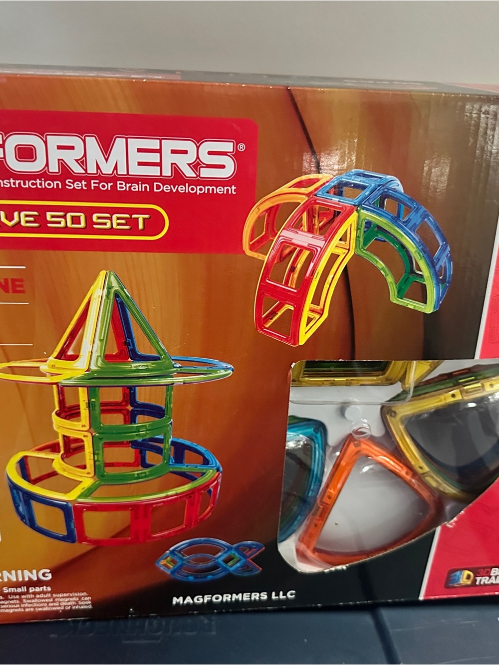 Magformers Curve 50-Piece Magnetic Building Set - Multi Color